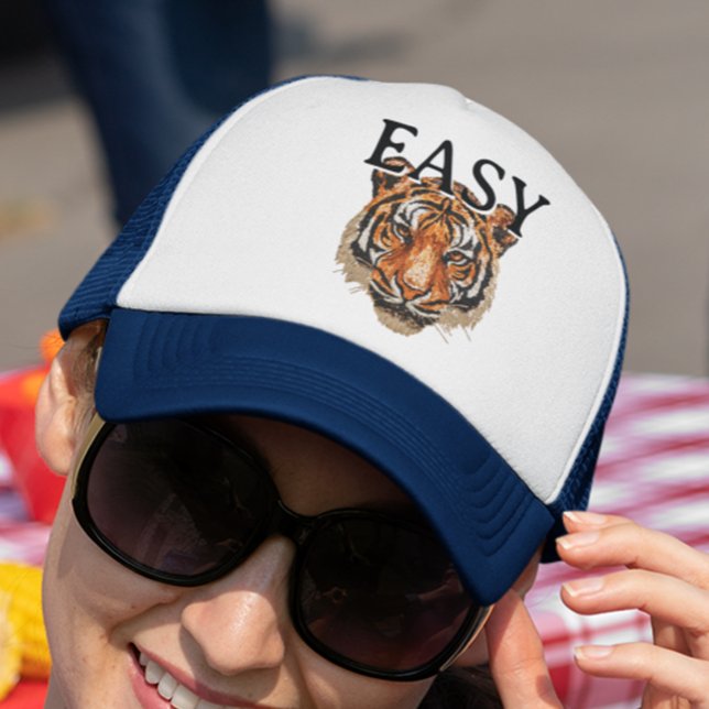 Casquette Portrait Easy Tiger Faux sequins tendance (Créateur téléchargé)