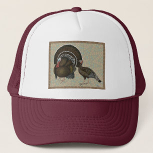 Casquette Portrait en bronze standard de dindes