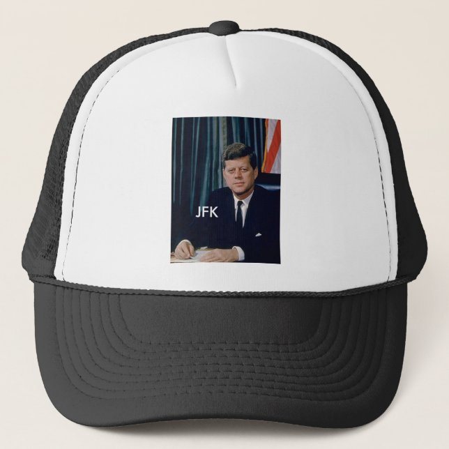 Casquette Portrait officiel de JFK de public domain (Devant)