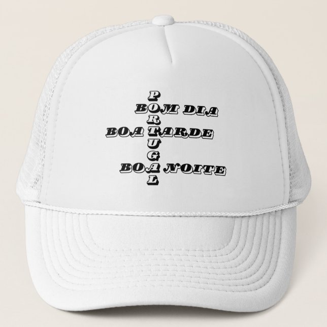 Casquette Portugal Bom Dia Boa Tarde Boa Noite Baseball (Devant)