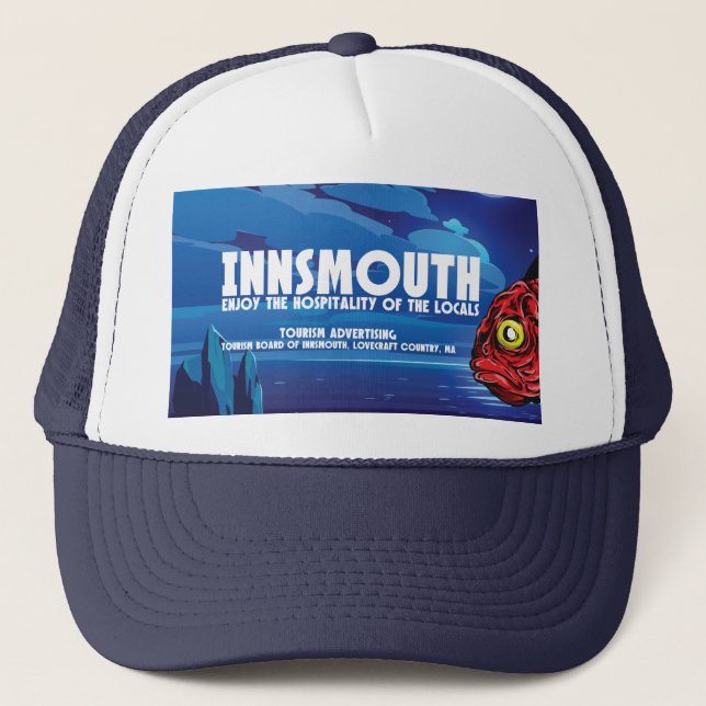 Casquette Poster Vintage voyage Innsmouth Lovecraft (Devant)