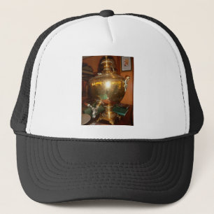 Casquette Pot de thé doré vintage Mur Art & Imprimer