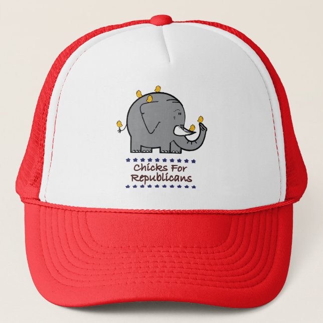 Casquette poules pour les républicains (Devant)