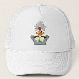 Casquette Poulet avec pot à Cuisine