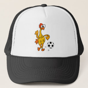 Casquette Poulet en caoutchouc drôle jouant la bande