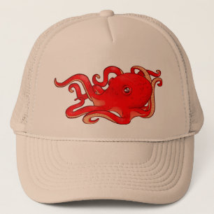 Casquette Poulpe rouge
