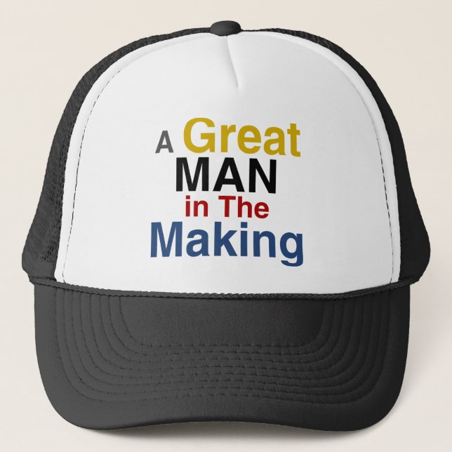Casquette pour les garçons et les enfants - un grand homme (Devant)