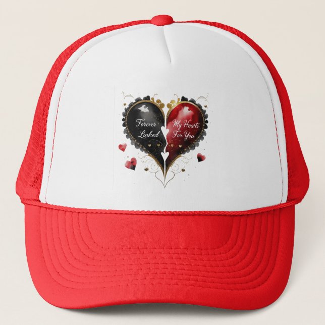 Casquette Pour Toujours Lié, Mon Coeur bat Pour Vous (Devant)