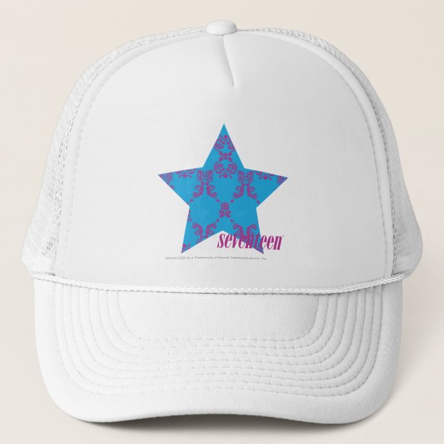 Casquette Pourpre-Aqua 2 de damassé (Devant)