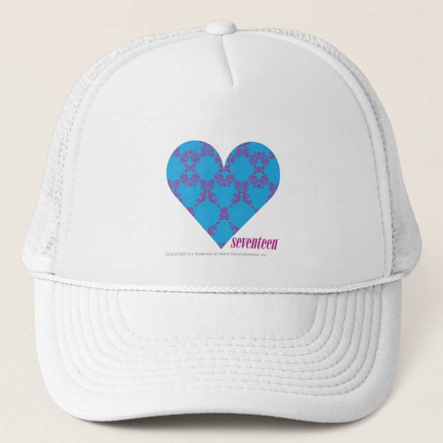 Casquette Pourpre-Aqua 3 de damassé (Devant)