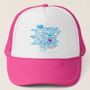 Casquette Pourpre/Aqua de graffiti