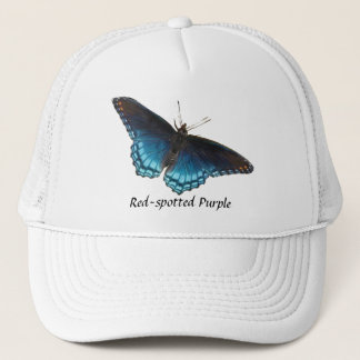 casquette pourpre Rouge-repéré de papillon