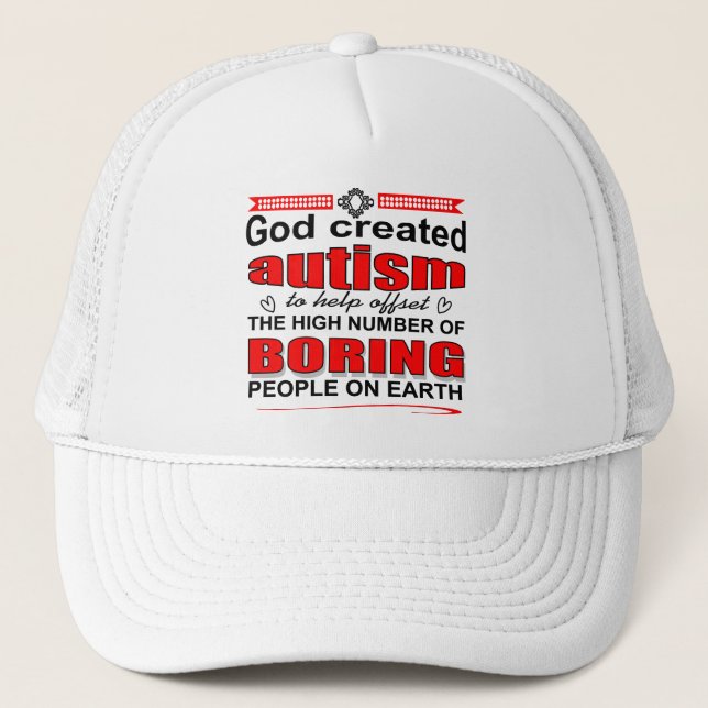 Casquette Pourquoi Dieu a créé l'autisme (Devant)