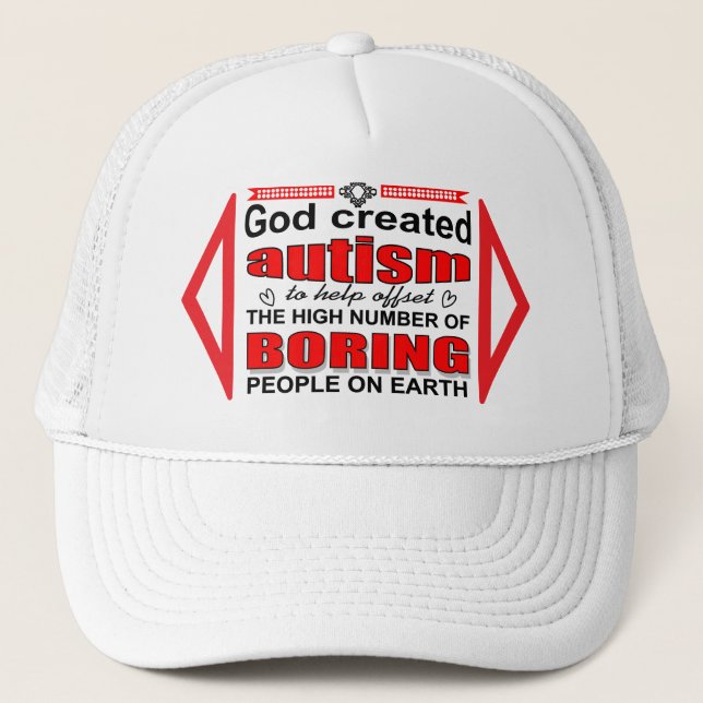 Casquette Pourquoi Dieu a créé l'autisme (Devant)