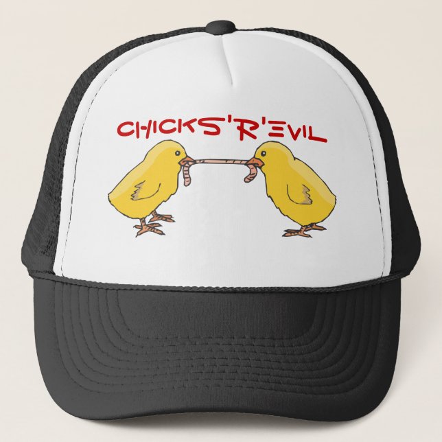 Casquette poussins, CHICKS'R'EVIL (Devant)