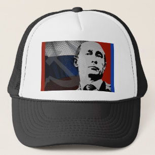 Casquette Poutine avec le drapeau russe