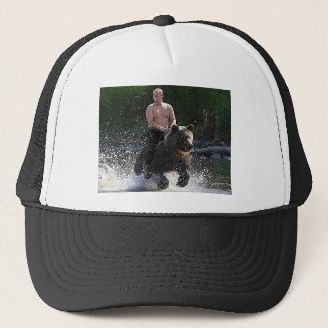 Casquette Poutine monte un OURS ! (Devant)