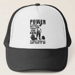 Casquette POUVOIR - Motivation de la musculation