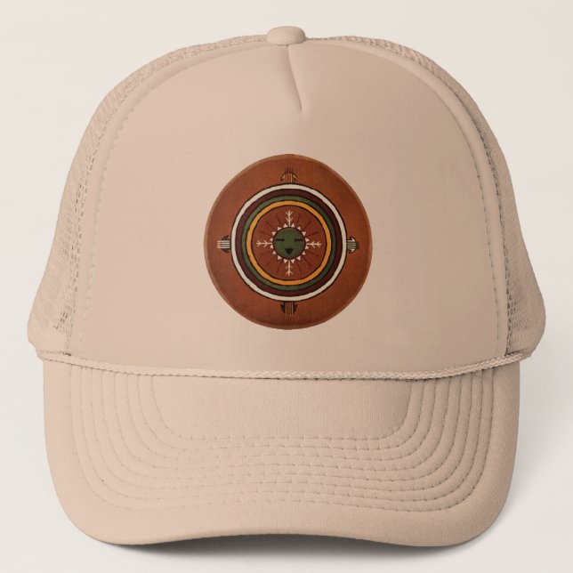 Casquette Powalawu Peinture de sable amérindienne (Devant)