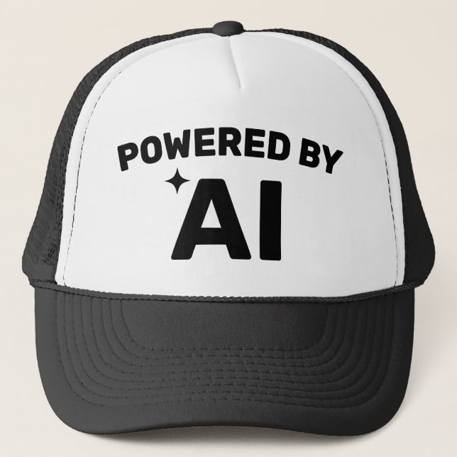 Casquette Powered by AI™ Trucker Hat (Customize It!) (Devant)