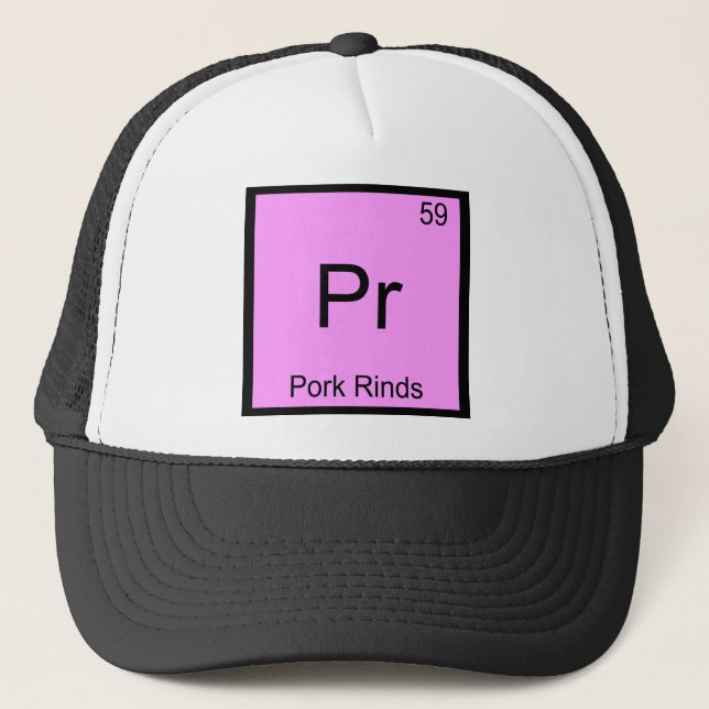Casquette Pr - Rinds de porc Chimie amusante Symbole d'éléme (Devant)