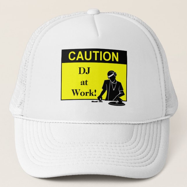 Casquette Précaution DJ au travail (Devant)