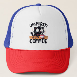 Casquette Première aventure de café noir
