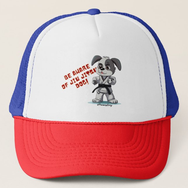 Casquette Prenez garde au chien Jiu Jitsu ! (Devant)