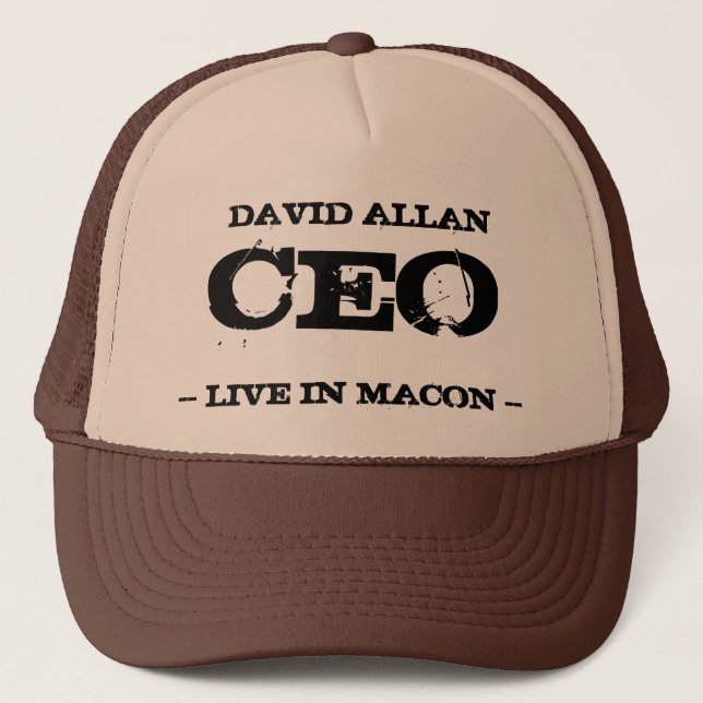 Casquette Président de David Allan (Devant)