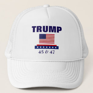 CASQUETTE PRÉSIDENT TRUMP 45 & 47
