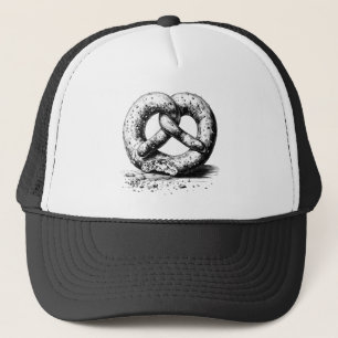 Casquette Pretzel noir imprimé simple