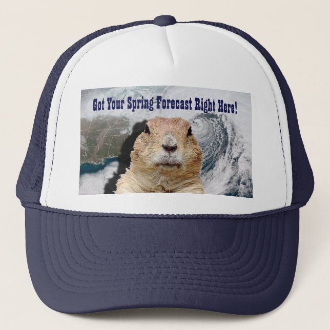 Casquette Prévisions de printemps de marmotte (Devant)