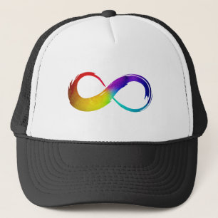 Casquette Pride Symbole d'Inifinité arc-en-ciel Neurodiverge