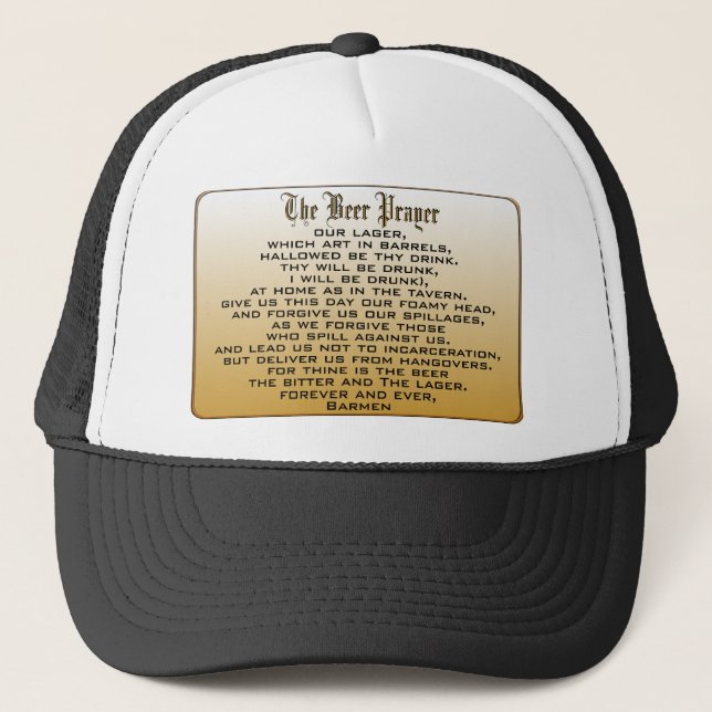 Casquette Prière de bière (Devant)