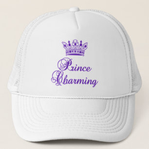 Casquette Prince charme dans le pourpre royal pour le bébé
