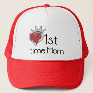 Casquette Princess Heart 1st Time Maman Tshirts et cadeaux