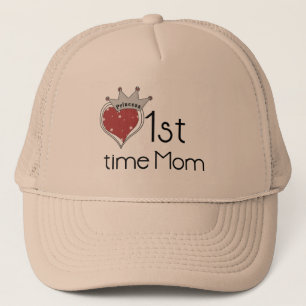 Casquette Princess Heart 1st Time Maman Tshirts et cadeaux