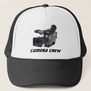 Casquette pro caméra vidéo, équipe de cameramen