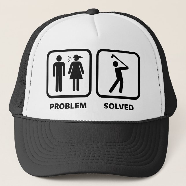 Casquette Problème résolu Golf (Devant)