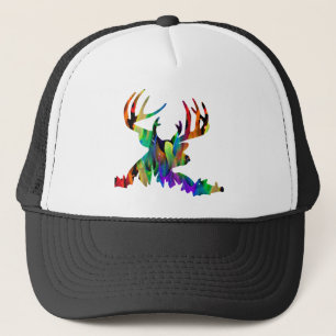 CASQUETTE PRODUITS MULTICOLORES DE KLAXON DE CERFS COMMUNS