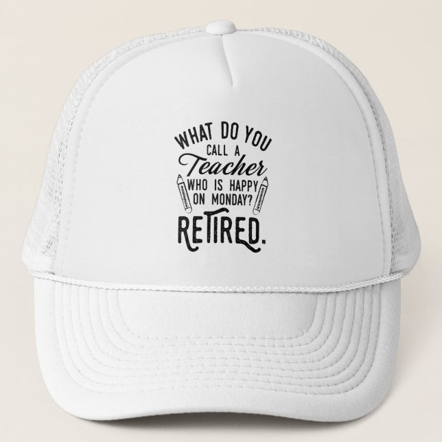 Casquette Professeur à la retraite Chef de l'échange de retr (Devant)