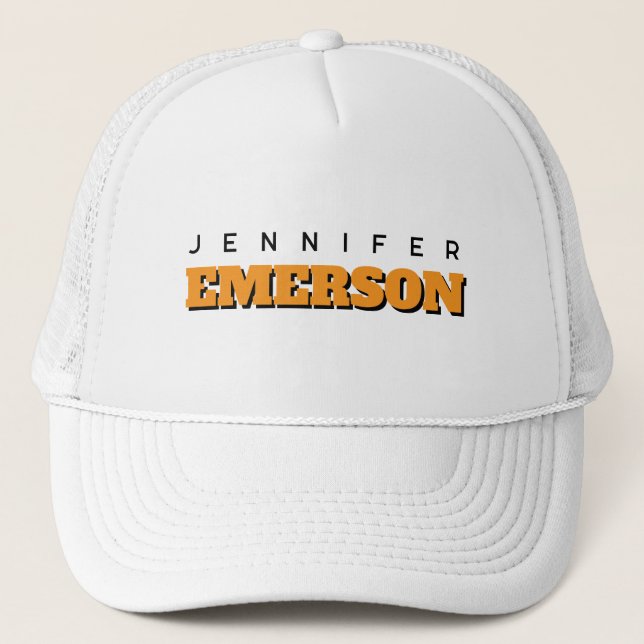 Casquette Professional minimalist modern plain name (Devant)