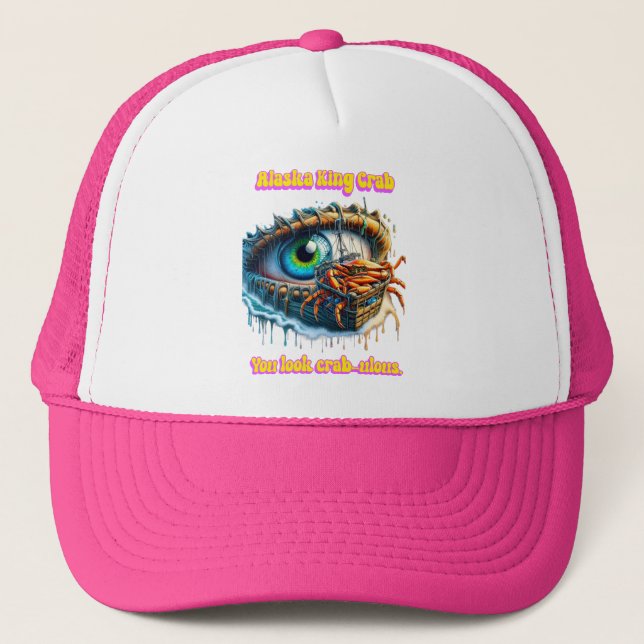 Casquette Profondeurs de la tromperie Un crabe dans l'oeil (Devant)