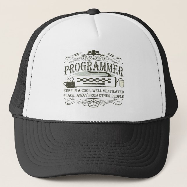 Casquette Programmeur drôle (Devant)