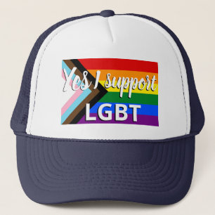 Casquette Progress Pride Flag Je soutiens les LGBT