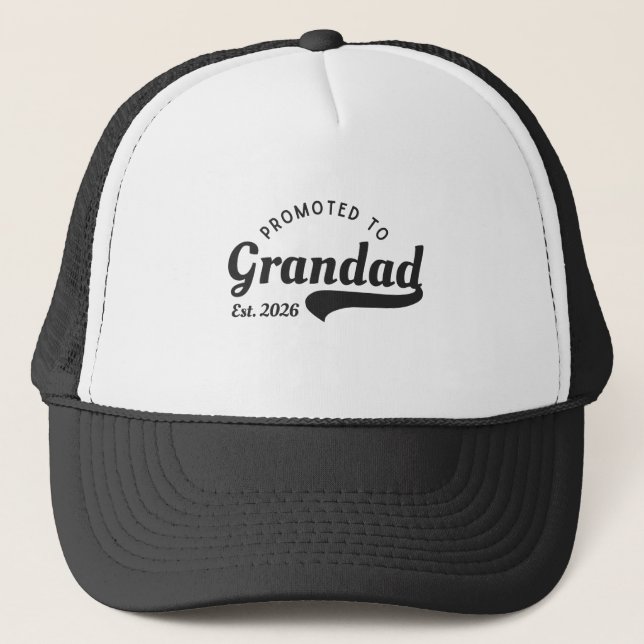 Casquette Promoted to Grandad 2026 (Devant)