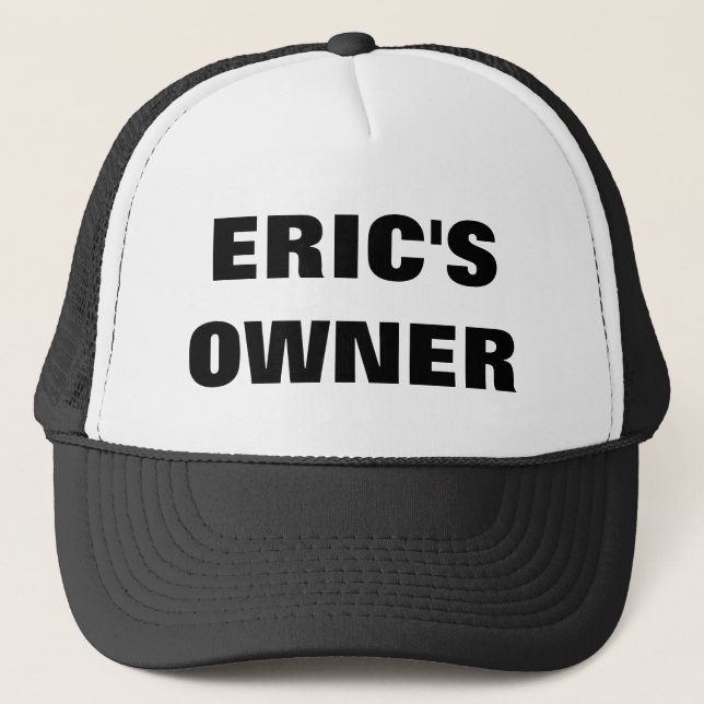 CASQUETTE PROPRIÉTAIRE D'ERIC (Devant)