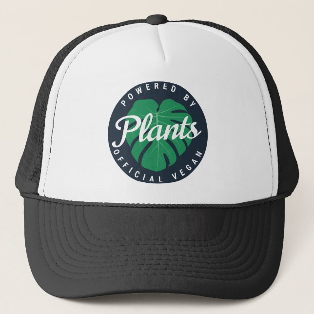 Casquette propulsé par un végétalien plante (Devant)