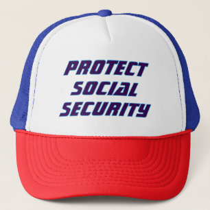 Casquette Protéger la politique de sécurité sociale