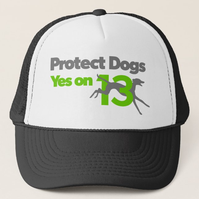 Casquette Protégez les chiens - YesOn13 (Devant)